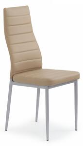 Jídelní židle Belini béžová kovové nohy Moderno