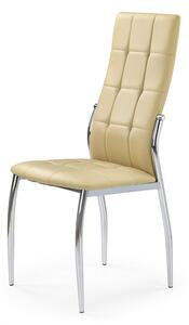 Jídelní židle Belini béžová kovové nohy Loreno