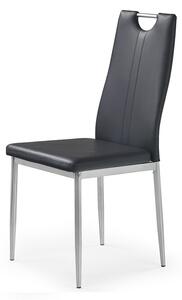 Jídelní židle Belini černá kovové nohy Roberto