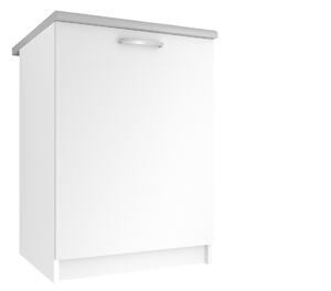 Kuchyňská skříňka Belini spodní 60 cm bílý mat s pracovní deskou TOR SD60/0/WT/WT/0/E