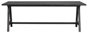 Rowico Home, Obdélníkový jídelní stůl CARRADALE Black, 220x100 cm | černá 120327