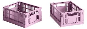 HAY Úložné boxy Colour Crate, Mini, 2 kusy, Dusty Rose