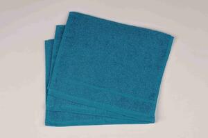Měkoučký froté ručník Sofie. Rozměr ručníku je 30x50 cm. Barva azurově modrá