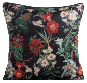 DEKORAČNÍ POVLAK NA POLŠTÁŘ VELVET102 45X45 CM KVĚTY