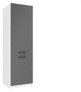 Vysoká kuchyňská skříňka Belini na vestavnou lednici 60 cm šedý mat TOR SSL60/1/WT/SR/0/ B1