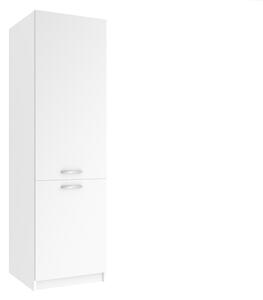 Vysoká kuchyňská skříňka Belini na vestavnou lednici 60 cm bílý mat TOR SSL60/1/WT/WT/0/E