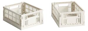 HAY Úložné boxy Colour Crate, Mini, 2 kusy, Off-white