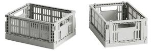 HAY Úložné boxy Colour Crate, Mini, 2 kusy, Light grey