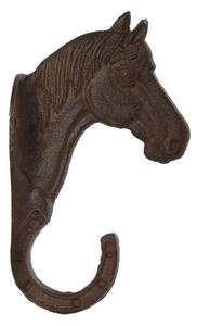 Litinový držák na květináč Horse, 5,5x20 cm, hnědá
