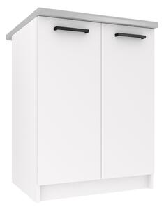 Kuchyňská skříňka Belini spodní 60 cm bílý mat s pracovní deskou TOR SD2-60/0/WT/WT/0/B1