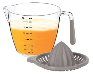 Plastový džbán s odměrkou a odšťavňovačem 0,5 l tmavě béžová