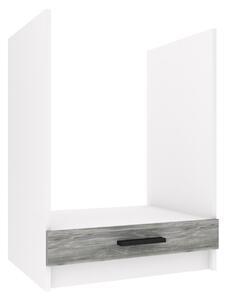 Kuchyňská skříňka Belini spodní pro vestavnou troubu 60 cm šedý antracit Glamour Wood bez pracovní desky TOR SDP60/0/WT/GW/0/B1
