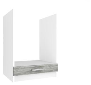 Kuchyňská skříňka Belini spodní pro vestavnou troubu 60 cm šedý antracit Glamour Wood bez pracovní desky TOR SDP60/0/WT/GW/0/E