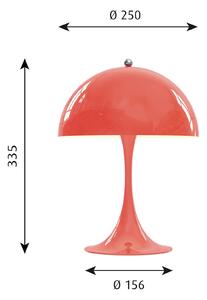 Louis Poulsen Panthella Mini stolní lampa korálová