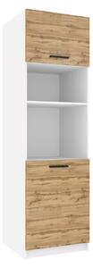 Vysoká kuchyňská skříňka Belini pro vestavnou troubu 60 cm dub wotan TOR SSP60/1/WT/DW/0/B1