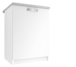 Kuchyňská skříňka Belini spodní 60 cm bílý mat s pracovní deskou TOR SD60/0/WT/WT/0/U/