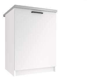 Kuchyňská skříňka Belini spodní 60 cm bílý mat s pracovní deskou TOR SD60/0/WT/WT/0/B1/