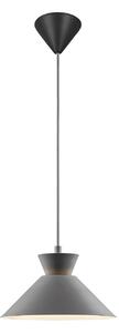 Závěsné světlo Dial kovové stínidlo, šedá, Ø 25 cm