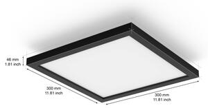 Philips - LED Stmívat. stropní svítidlo Hue AURELLE LED/19W/230V 30x30 cm černá