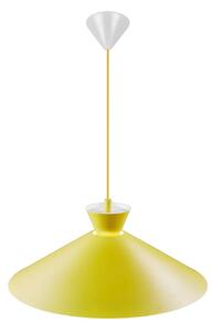 Závěsné svítidlo s kovovým stínidlem, žluté, Ø 45 cm