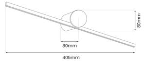 LED Koupelnové osvětlení zrcadla ARTIST LED/6W/230V 40 cm IP44 černá