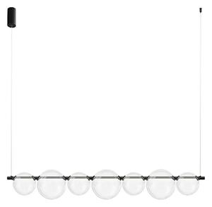 LED Lustr na lanku ATOLA LED/19W/230V černá/čirá