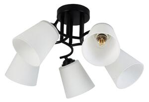 Přisazený lustr PAFOS 5xE27/15W/230V černá