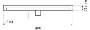 LED Koupelnové osvětlení zrcadla MIRORE LED/8W/230V 40 cm IP44 bílá