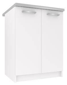 Kuchyňská skříňka Belini spodní 60 cm bílý mat s pracovní deskou TOR SD2-60/0/WT/WT/0/E
