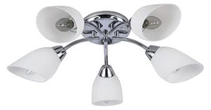 Přisazený lustr PORTOS 5xE14/10W/230V lesklý chrom