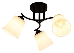 Přisazený lustr PAFOS 3xE27/15W/230V černá