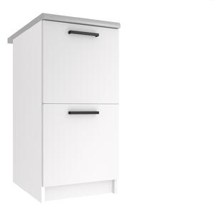 Kuchyňská skříňka Belini spodní 40 cm bílý mat s pracovní deskou TOR SD2-40/0/WT/WT/0/B1