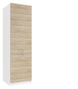Vysoká kuchyňská skříňka Belini na vestavnou lednici 60 cm dub sonoma
