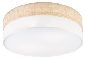 Stropní svítidlo SIRJA BOHO 2xE27/15W/230V pr. 45 cm béžová/krémová