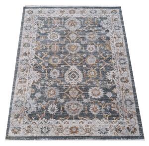 Makro Abra Kusový koberec Adara 01 Klasický tmavě šedý krémový žlutý Rozměr: 80x150 cm