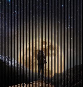 Neuhofer Designový akustický panel „Měsíc“ (Mond01) Vyberte požadovaný rozměr: NR. 5: 2253 x 2400 mm (4 panely)