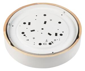 Stropní svítidlo NATURAL 3xE27/15W/230V pr. 37,5 cm borovice/bílá