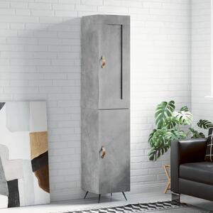 Skříň highboard betonově šedá 34,5x34x180 cm kompozitní dřevo 3200109