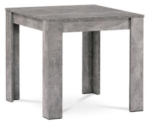 Jídelní stůl 80x80x74 cm dekor beton DT-P080 BET