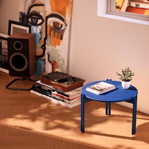 Modrý dřevěný konferenční stolek Karup Design Sticks 60 cm