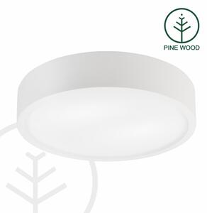 Stropní svítidlo NATURAL 3xE27/15W/230V pr. 37,5 cm borovice/bílá