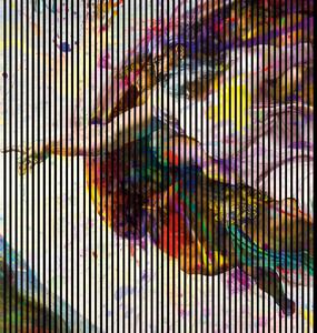 Designový akustický panel „Stvoření“ (Michelangelo01) Vyberte požadovaný rozměr: NR. 5: 2253 x 2400 mm (4 panely)