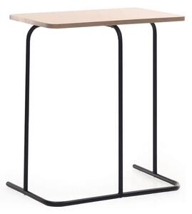 Příruční stolek, dub/černá, LAVERNE TYP 2