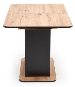 Halmar Rozkládací jídelní stůl WILSON 120(158)x77 dub artisan/černá