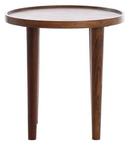 Kulatý odkládací stolek z masivu akácie ø 49 cm Qiano – Light & Living