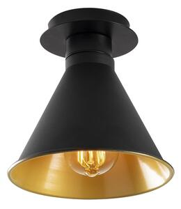 Stropní svítidlo v černé a zlaté barvě s kovovým stínidlem ø 20 cm Berceste – Opviq lights