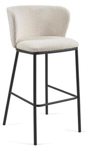 Bílé barové židle v sadě 2 ks (výška sedáku 75 cm) Ciselia – Kave Home