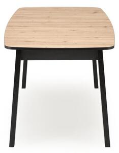 Halmar Rozkládací jídelní stůl BARRIL 130(170)x80 dub artisan/černá