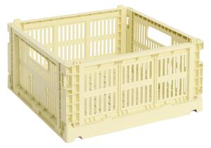 HAY Úložný box Colour Crate, Medium Square, Light Yellow