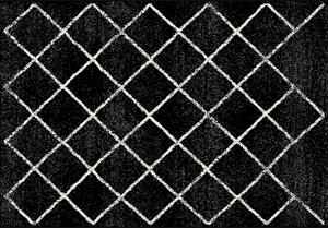 TEMPO Koberec, černá/vzor, MATES TYP 1 Rozměr: 67x120 cm